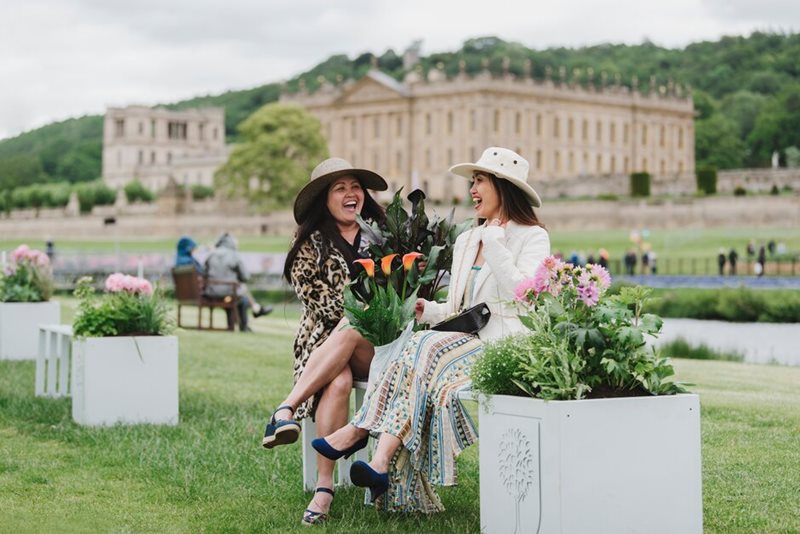 Visitors enjoy Chatsworth Flower Show Visitors enjoy Chatsworth Flower Show